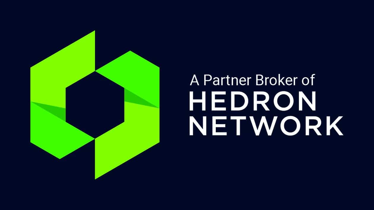 Hedron Network_Partner Broker (White) Hedron Network Partner logo